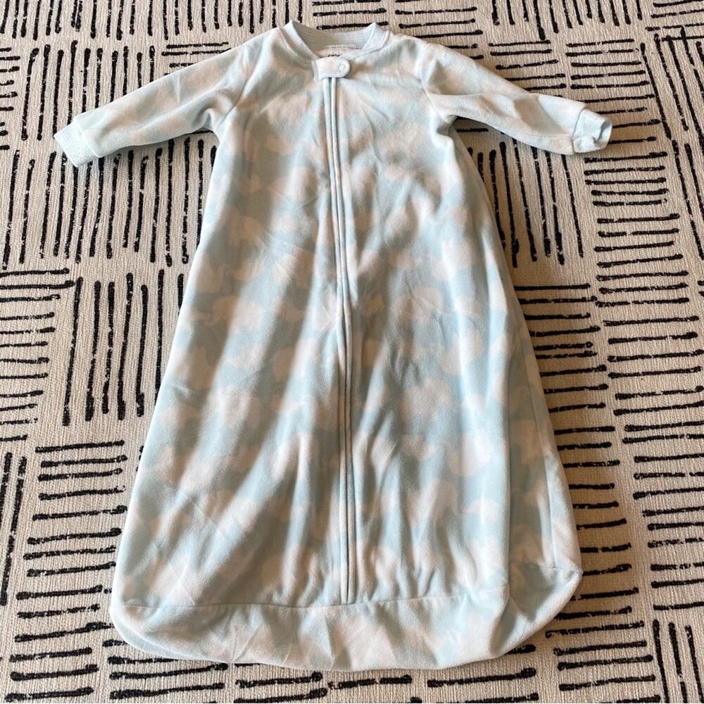 Carters Fleece Zip Sleepsack Elephant Print M 6-9 month
